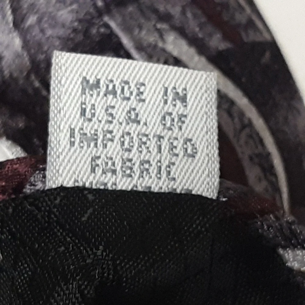 VTG Pierre Cardin Necktie Mens OS‎ Grey Black Burgundy Silk Geometric Abstract